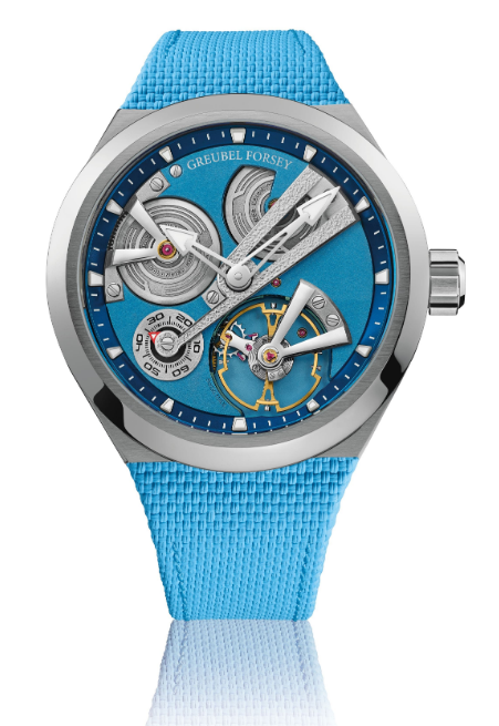 Greubel Forsey Balancier 3 titanium baby-blue Replica Watch